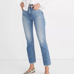 Madewell Perfect Vintage Jean Ainsworth Wash Raw Hem